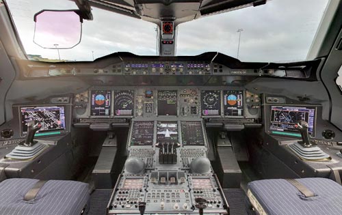 Airbus 380 Cockpit 360 Panorama